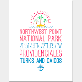 Northwest Point National Park, Providenciales, Turks and Caicos Islands Posters and Art